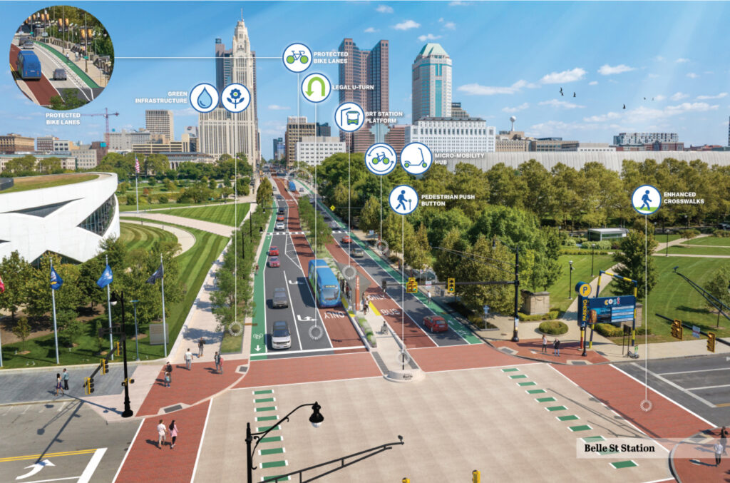 West Broad Street BRT Corridor LinkUS Columbus