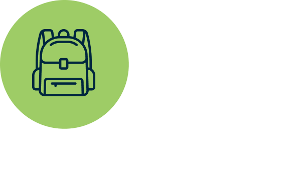 Icon clip art of a backpack